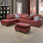 Canapé modulaire avec repose-pieds Plyler-342896542-342896529