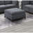 Modular Living Room Furniture Ottoman Ash Chenille Fabric 1Pc Cushion Ottoman Couch