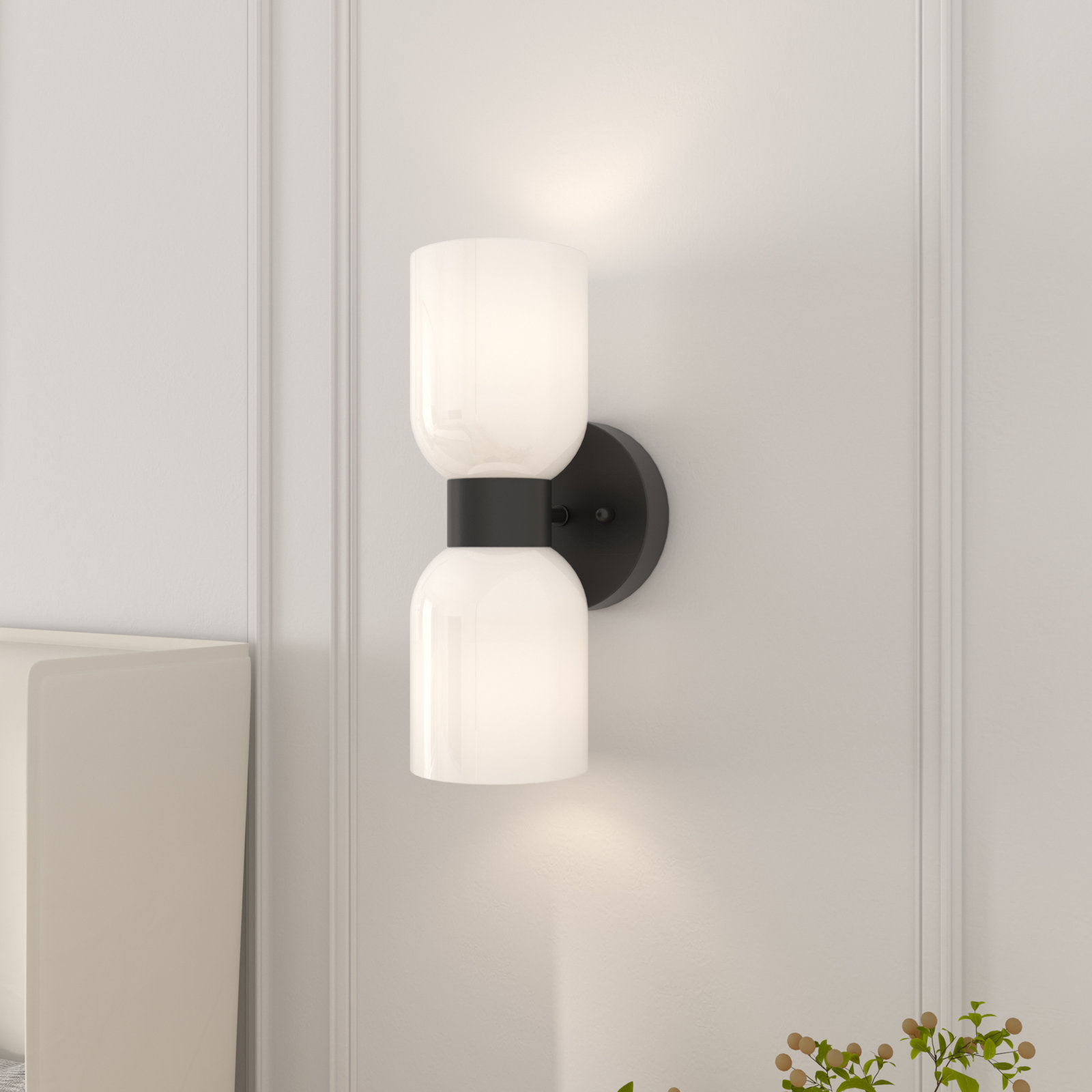 White, Matte Black