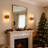 2-Light Bar Wall Sconce Bath Vanity Light with Cylinder Glass Shade 13.4 in Height
