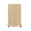 Chariot mobile commercial en bois Bright Beginnings avec 2 tablettes et 3 casiers supérieurs