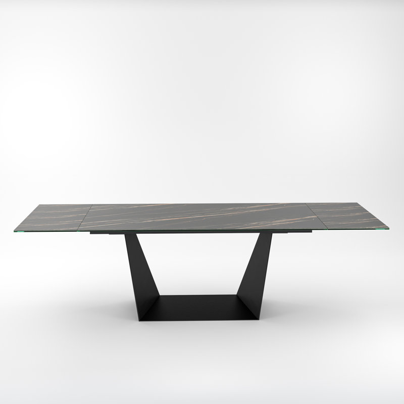 Banji Extendable Metal Base Dining Table