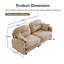 Canapé modulaire en tissu chenille avec causeuse-192040576-182996223-182996219