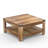 Zara Square Coffee Table With 2-tier Storage Shelves-1875856561