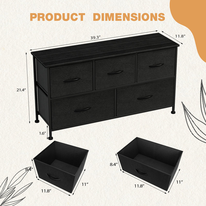 Commode double 5 tiroirs N 39,4 po