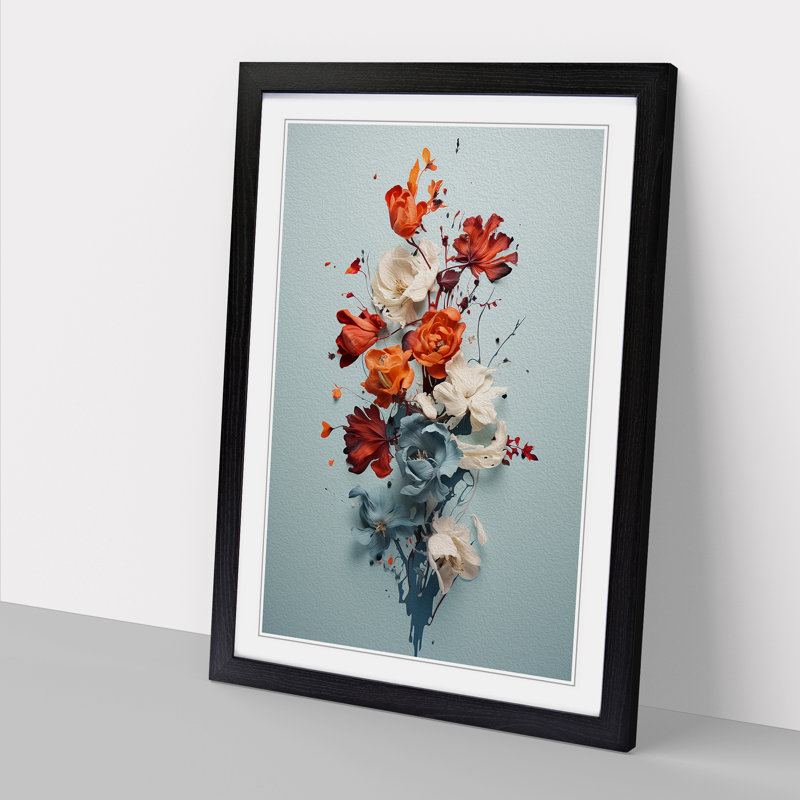 Single Picture Frame Print on Wood, Black Framed, 64cm H x 46cm W