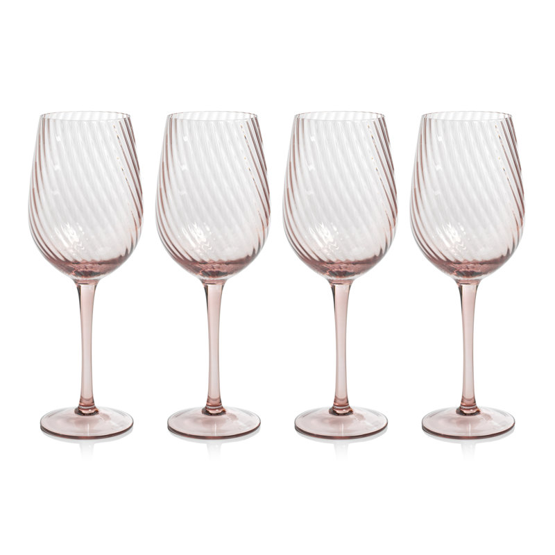 Ensemble de 4 verres à vin Bonnie, Lilas
