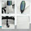 Fauteuil de massage vibrant à 7 points, haut dossier, blanc-1024808785