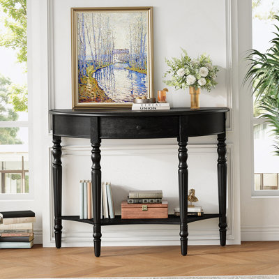 Console de style campagnard avec tiroir et tablette Farmhouse