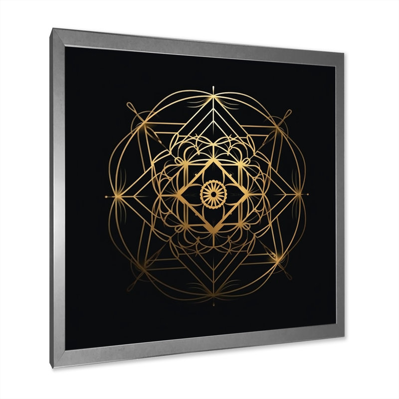 «Occult Visions», impression sur toile, Cadre simple argenté, H 16 po x l 16 po x P 1 po