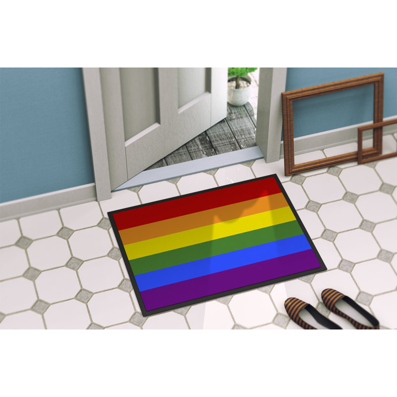 Tapis de porte USA Gay Pride, l 24 po x L 36 po, Fierté gaie