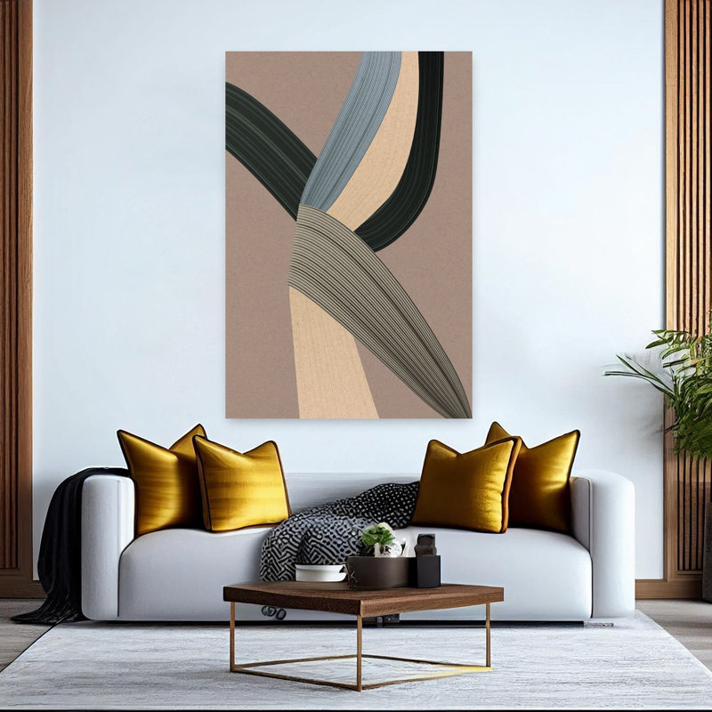 Fibres 5, art abstrait contemporain, H 60 po x l 40 po