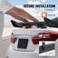 Spoiler de voiture GT Wing, spoiler universel de 43,3 pouces avec plateforme simple, aluminium léger réglable, aileron de spoiler arrière de voiture, spoiler de course noir
