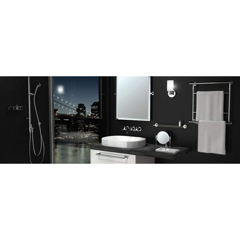 Glam 4 - Piece Bathroom Hardware Set, Chrome