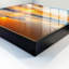 Key cabinet for wall, Opens to the right, 30x30x5, White, Sunset over the ocean in golden light, 