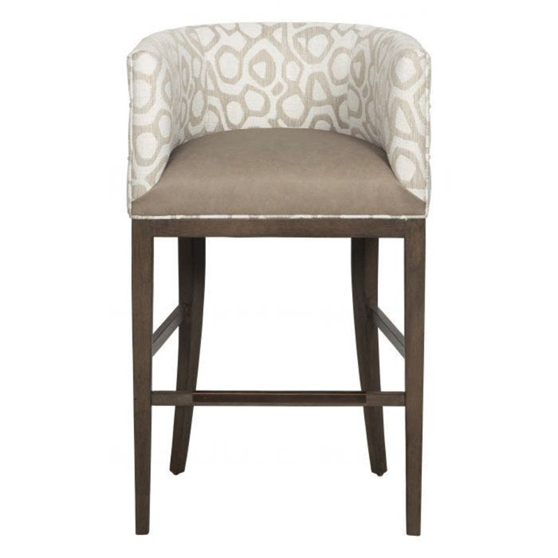 Tabouret de bar 31 po Allie, Amande chamois, Lin 3155