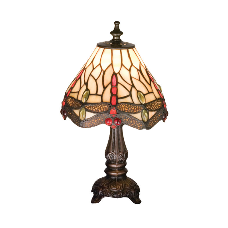 Tiffany Table Lamp, Beige