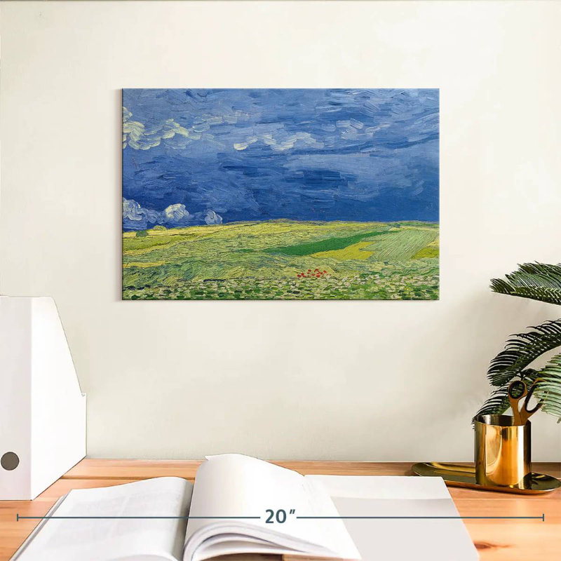 Wheatfields Under Thunderclouds, 8" H x 12" W
