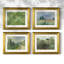 «Vintage Landscape CIV», ensemble de 4 reproductions encadrées