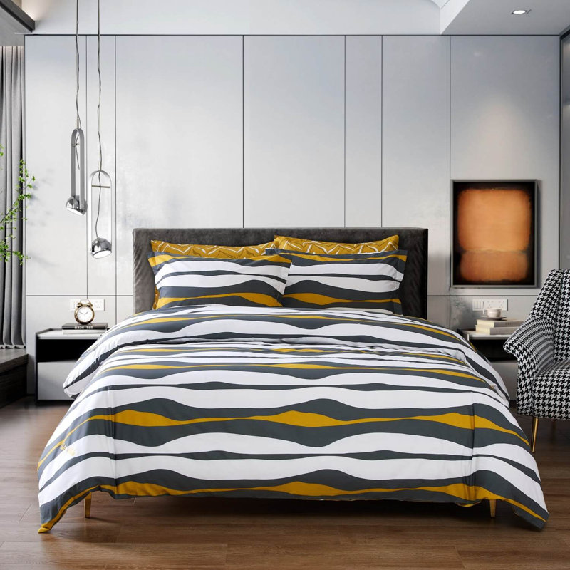 Dolce-Mela Cotton Duvet Cover Set, Queen Duvet Cover + 5 Additional Pieces