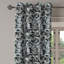 Rideau décoratif à 2 panneaux avec œillets East Urban Home, 50 po, gris, noir, gris pâle-106369592