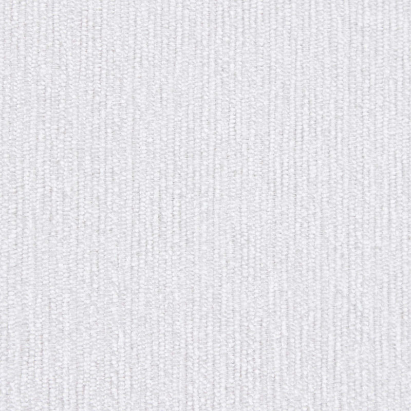 5-Piece Upholstered U-Shaped Sectional, White Chenille