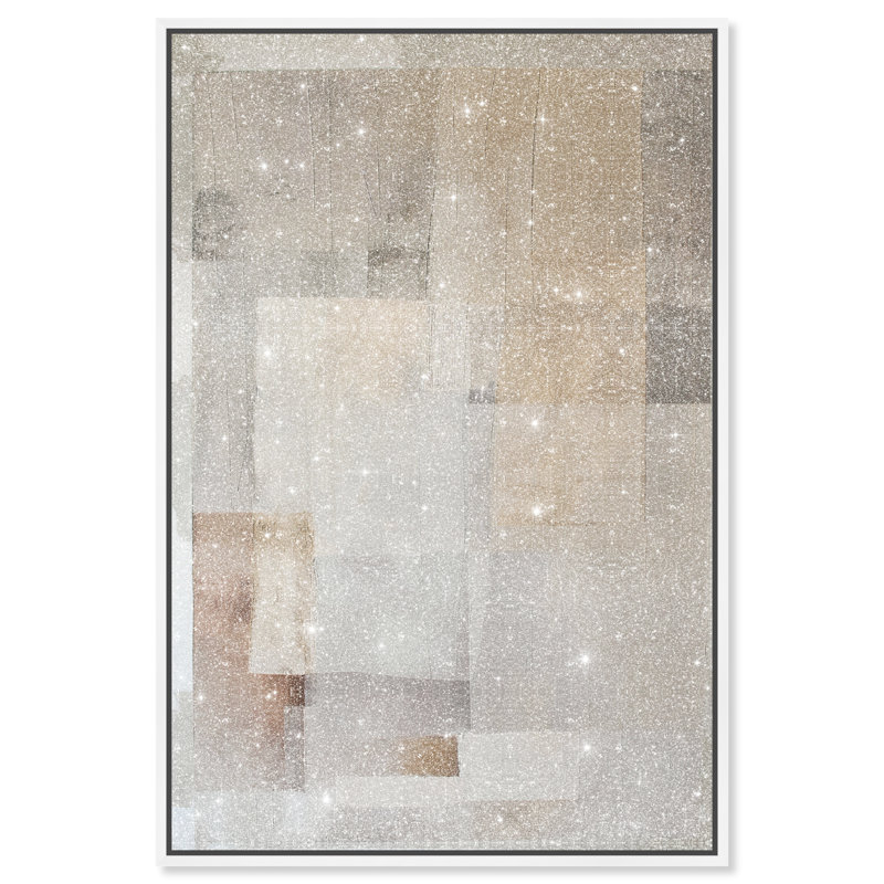 Dustveil (II) Canvas Abstract Print by Oliver Gal, Black Frame, 10 x 15, 55"H x 37"W, White Frame