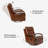 Azilda 29" Wide Genuine Leather Manual Swivel Rocking Standard Recliner-1729392565
