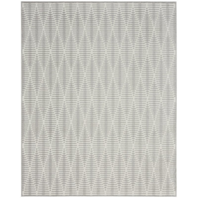 8' X 10' Gray Geometric Area Rug