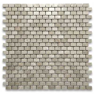 Carreau de mosaïque en marbre 12 po x 12 po