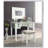 Transitional Style Vanity Set With Storage Drawers, Central Mirror, And Padded Stool For Elegant Bedroom Furniture-1111715549