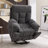 39.76" Wide Oversize Ultra Microfiber With Super Soft Padding Electric Lift Assist Reclining Chair With Massage Heating & Cup Holders & USB & Side Pocket-70078838
