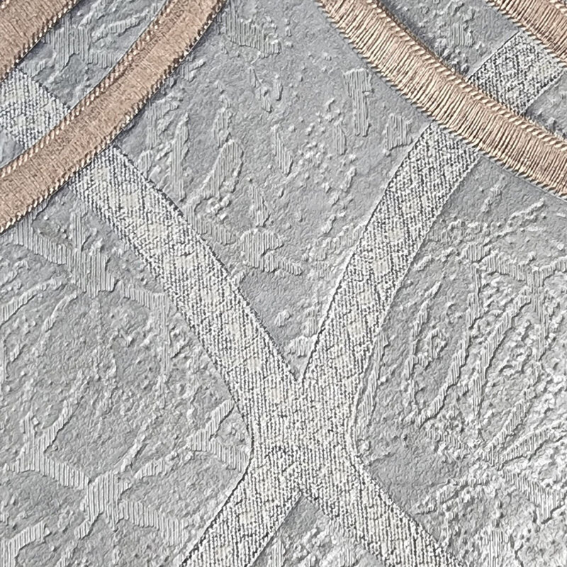 Papier peint imitation béton gris métallique Haenchen