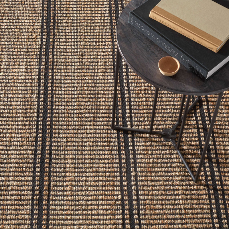 Arbor Ivory Handwoven Jute Rug, Rectangle 5' x 8', Ivory