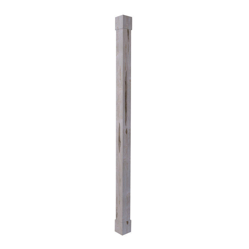 Unfinished Maple Wood Column Wrap for 8.66 Feet Posts