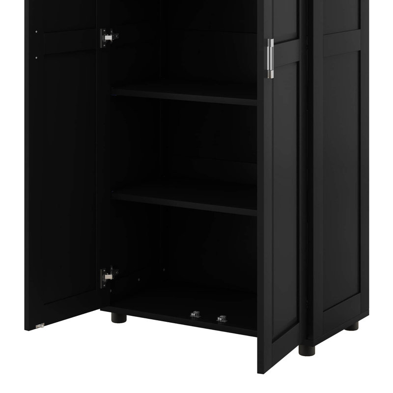 Armoire de rangement avec deux portes - tablettes réglables