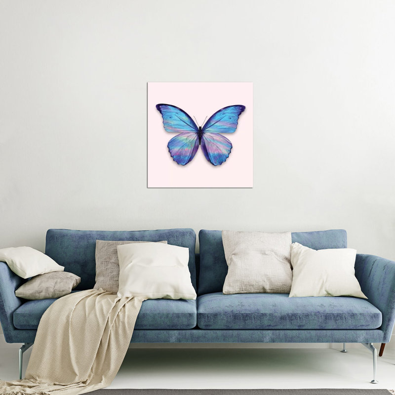 «Holographic Butterfly» par Jonas Loose - impression non encadrée, H 24 po x l 24 po x P 0,25 po