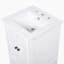 Meuble-lavabo de salle de bain avec lavabo, armoire avec deux portes, butoir de porte magnétique, patins réglables et tiroir pour un rangement pratique dans la salle de bain