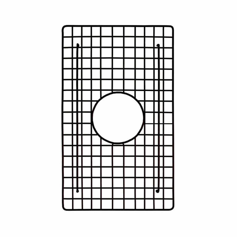 Grille d'évier 10,25 po x 17,25 po, Noir mat