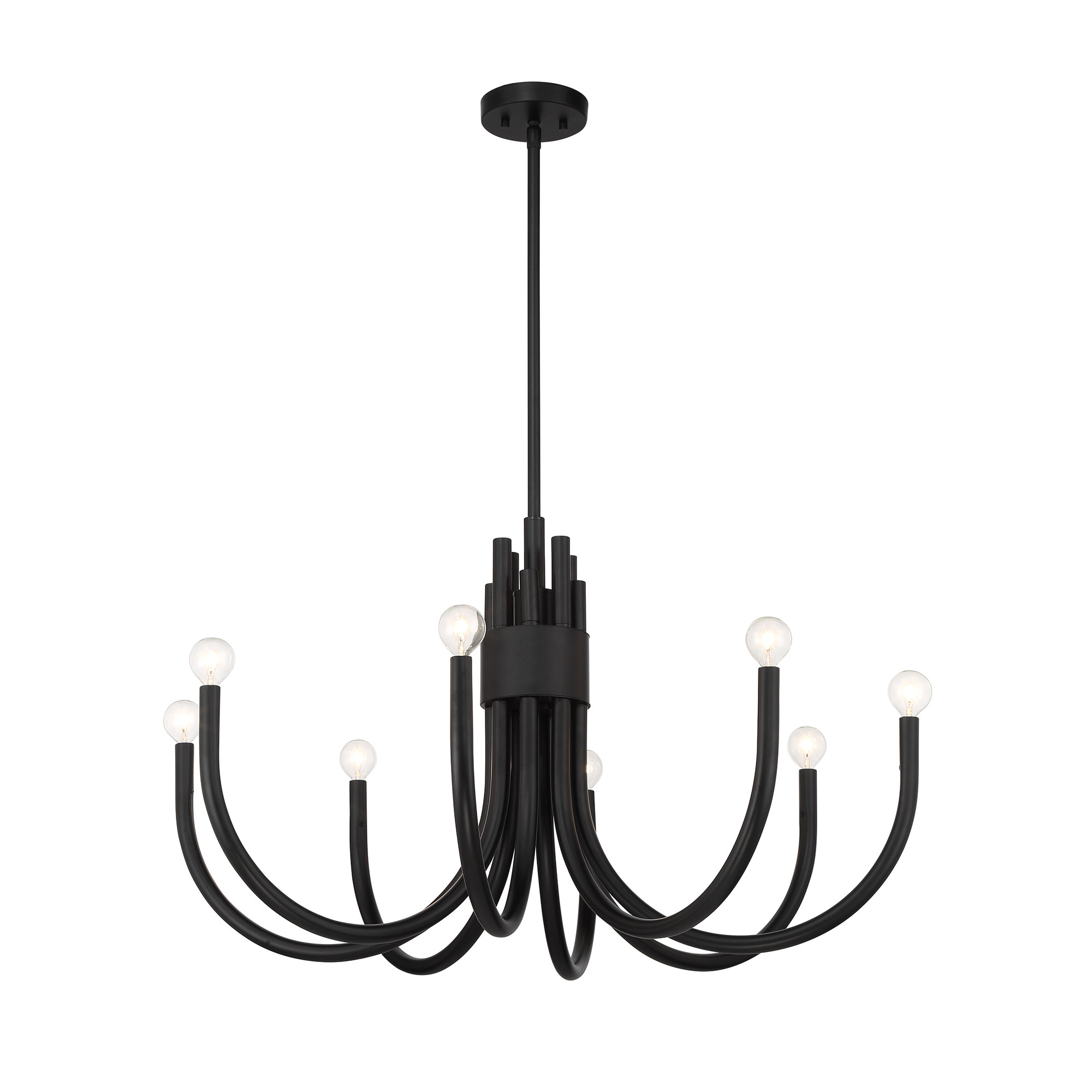 Sorrento 8-Light Chandelier, Black