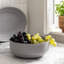 over&back Rimmed Semi Hand-Finished Stoneware 10" Serving Bowl-99305374