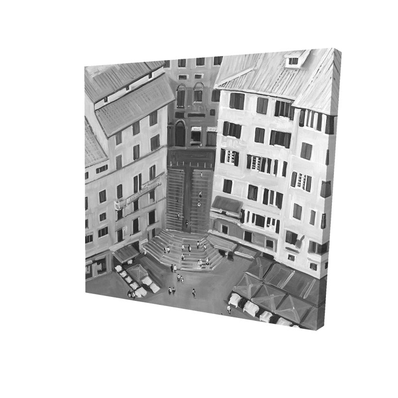 Toile monochrome Siena City