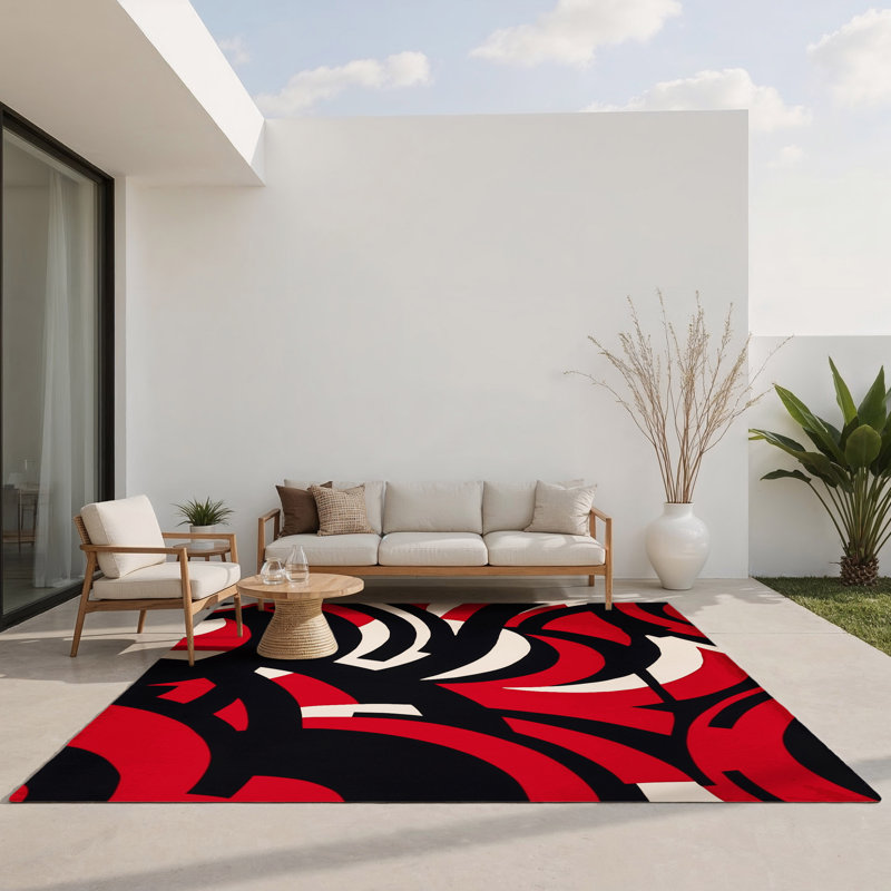 Ember Tide Indoor And Outdoor Area Rug, Rectangle 2' x 3'