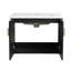 Meuble-lavabo moderne - 28 po, lavabo mural en châtaignier noir avec beaucoup d'espace de rangement-1348164150-1348164144