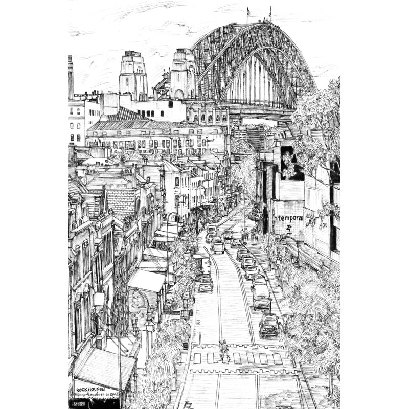 «City in Black and White II» par Stellar Design Studio - peinture sur toile tendue, H 18 po x l 12 po x P 1,25 po