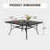 9pcs Large Square Table Outdoor Patio Dining Set With Cushioned Chairs
