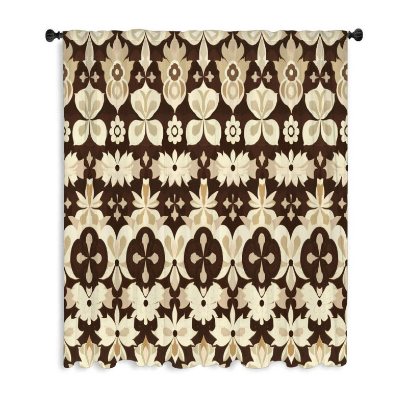 Malakeh Polyester Blackout Filters Out A Lot Of Light Curtain Single Panel, 50" W x 84" L