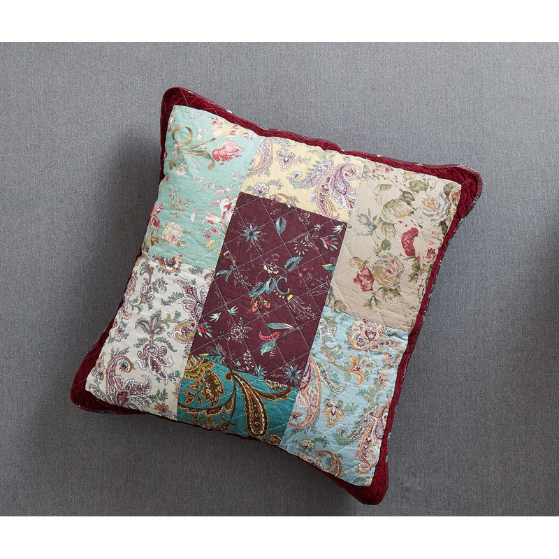 Bohemian Floral Cotton Reversible Pillow Cover
