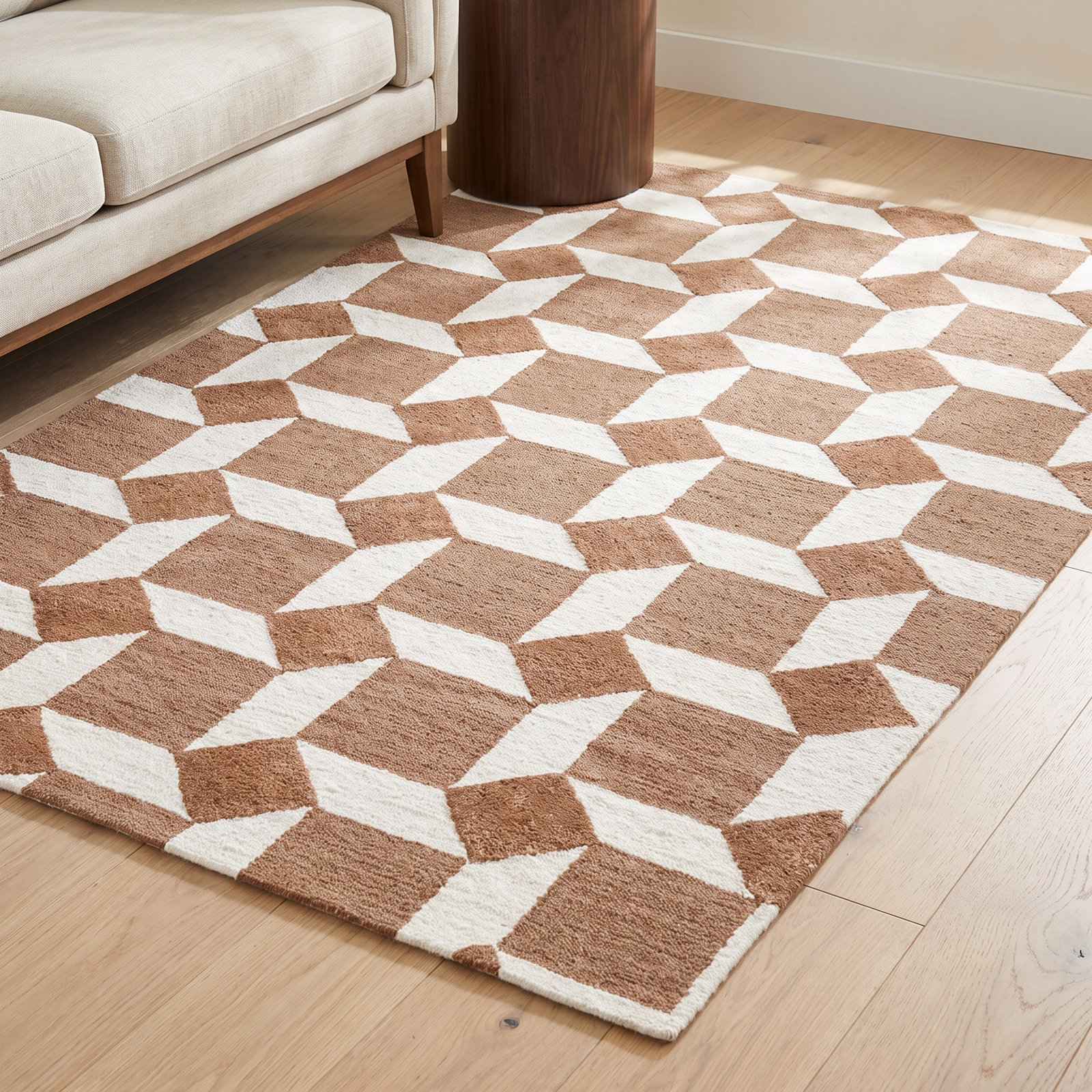 Woodcliff Hand-Tufted Geometric Rug, Rectangle 7'9" x 9'9"