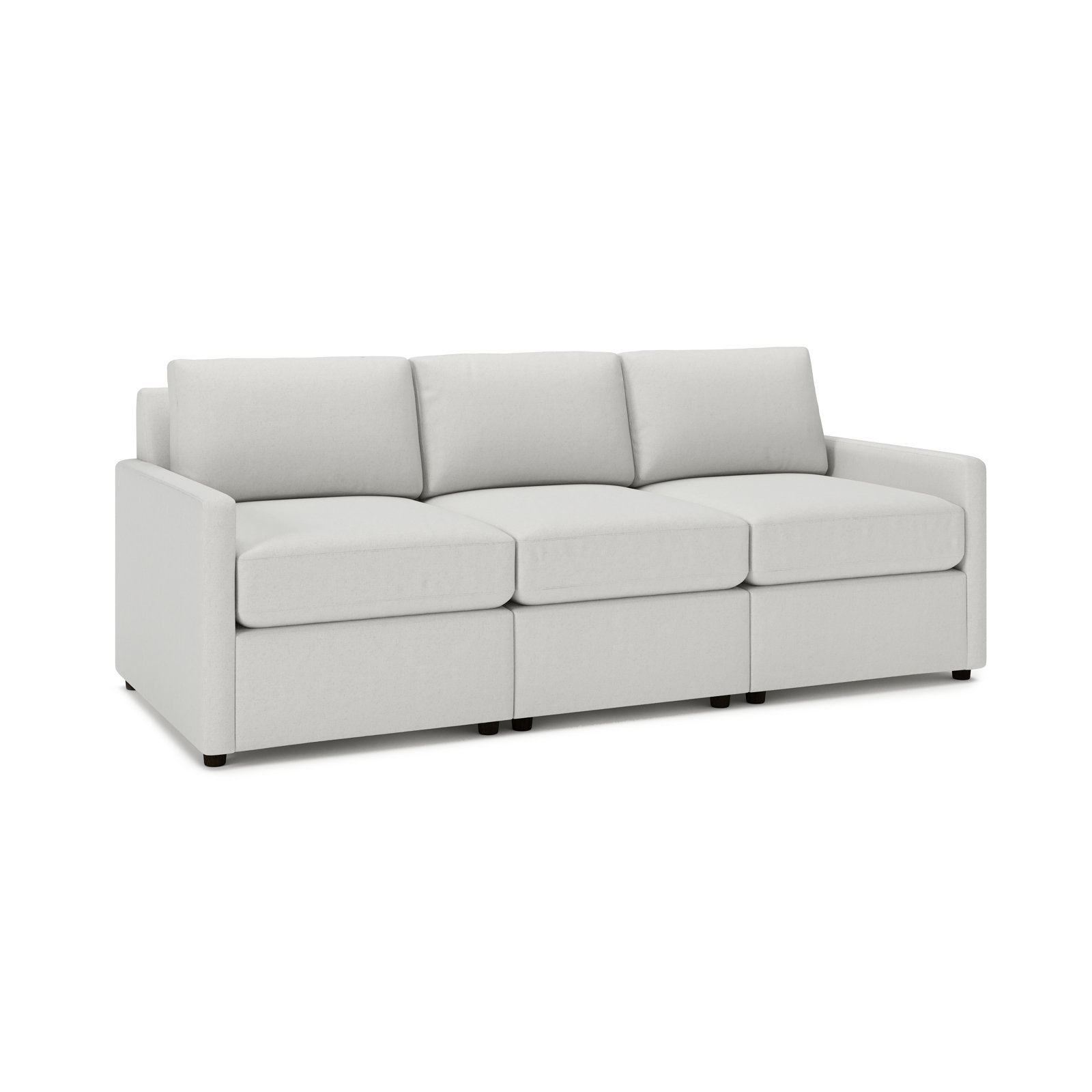 Damari 90" Modular Sofa, Macarena Beige Basketweave